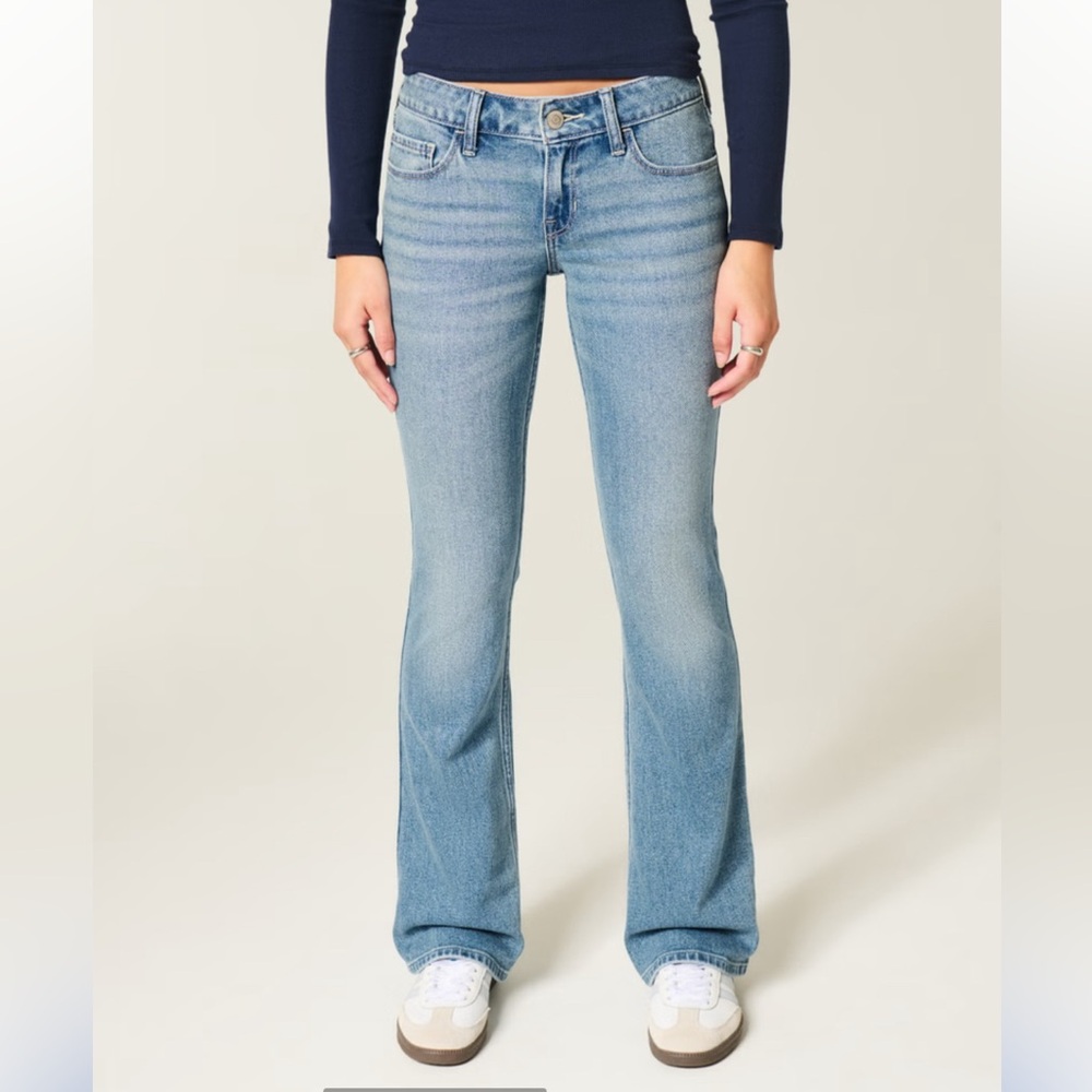 Hollister Low-Rise Medium Wash Bootcut Jeans